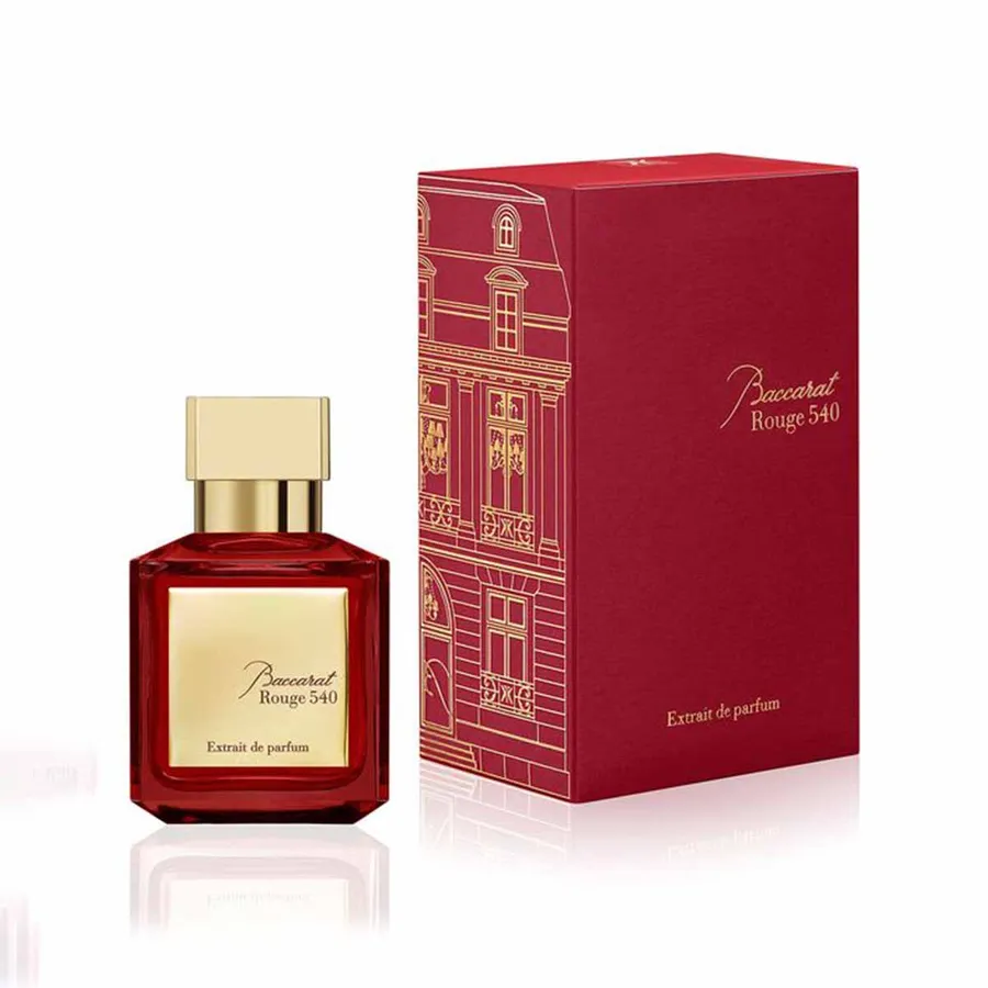 Baccarat Perfume Boxes printed to a custom specification, front view