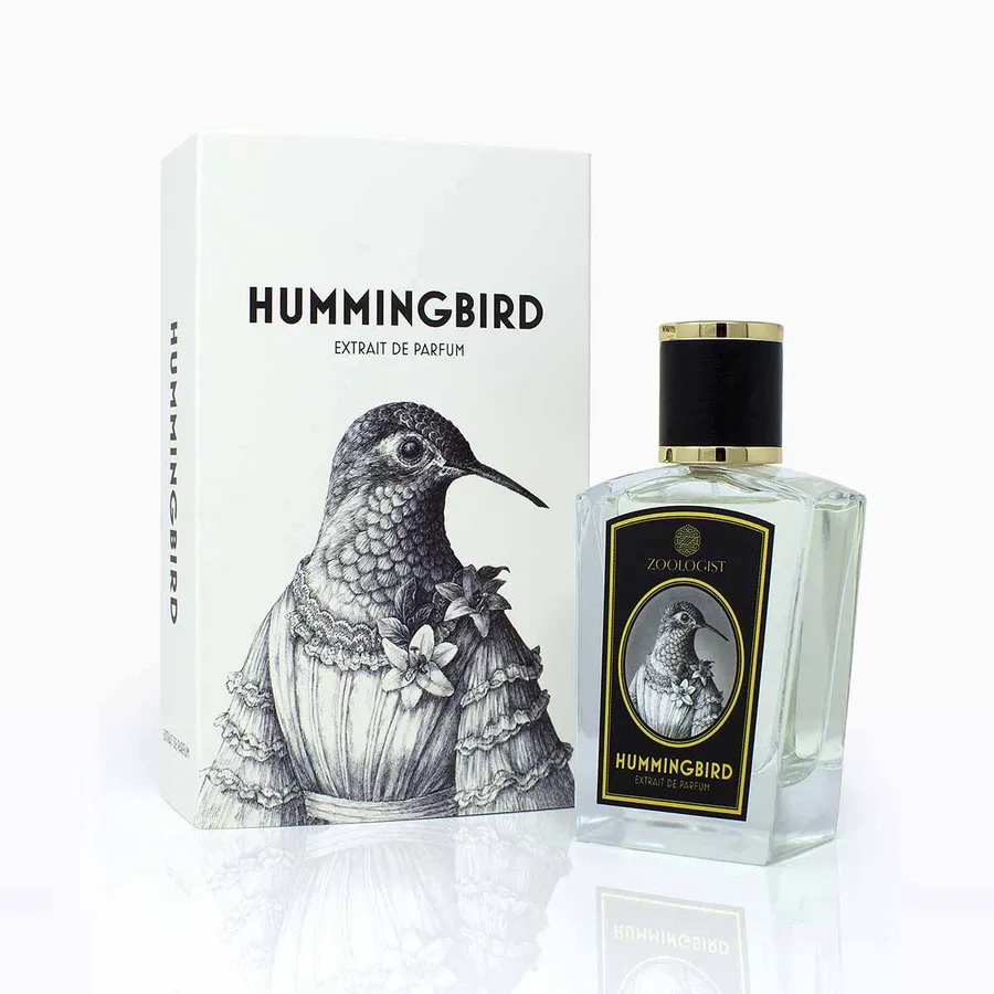 Bird Box Perfume printed to a custom specification, front view