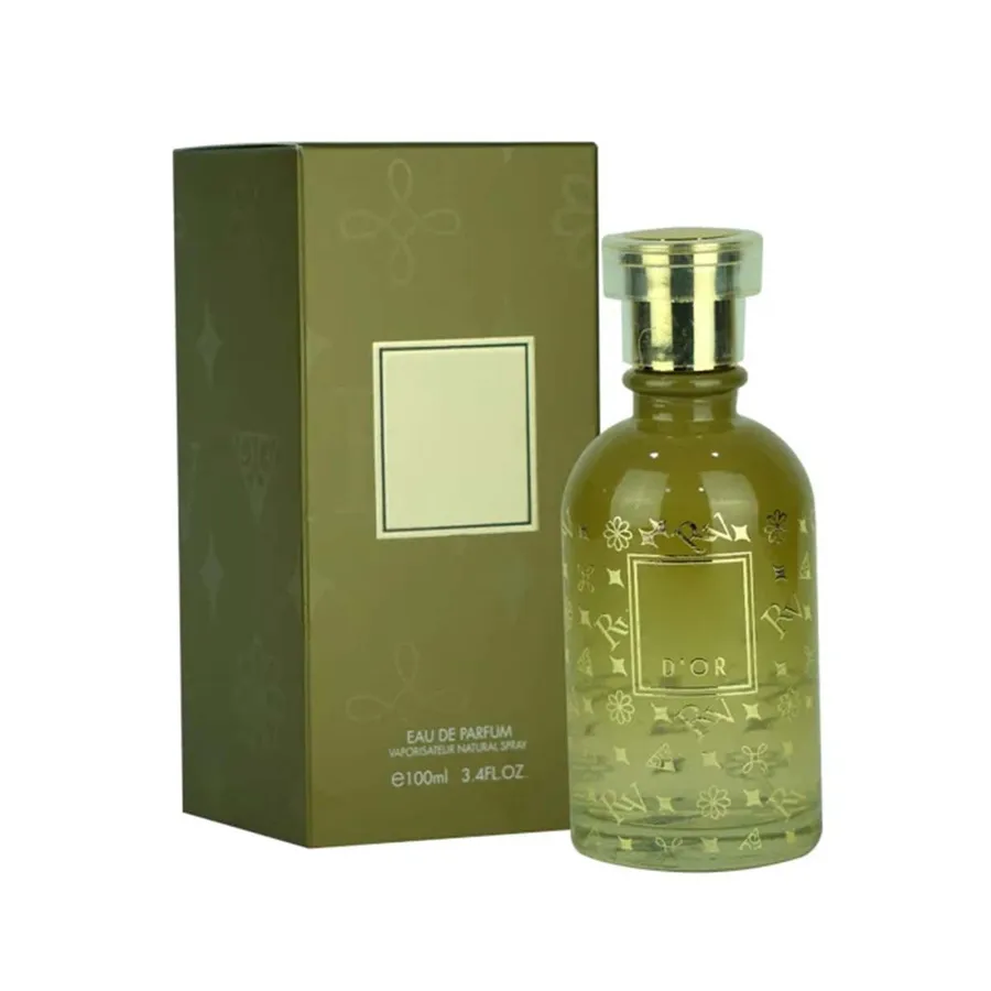 Green Perfume Boxes printed to a custom specification, front view