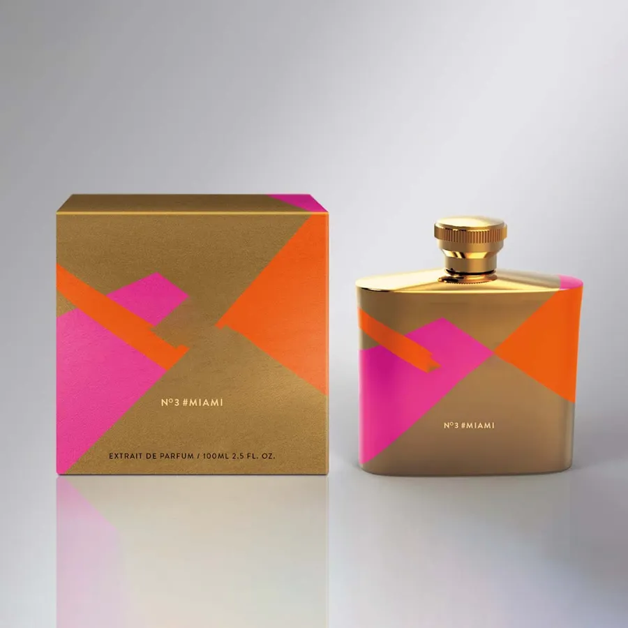 Luxury Perfume Boxes printed to a custom specification, front view