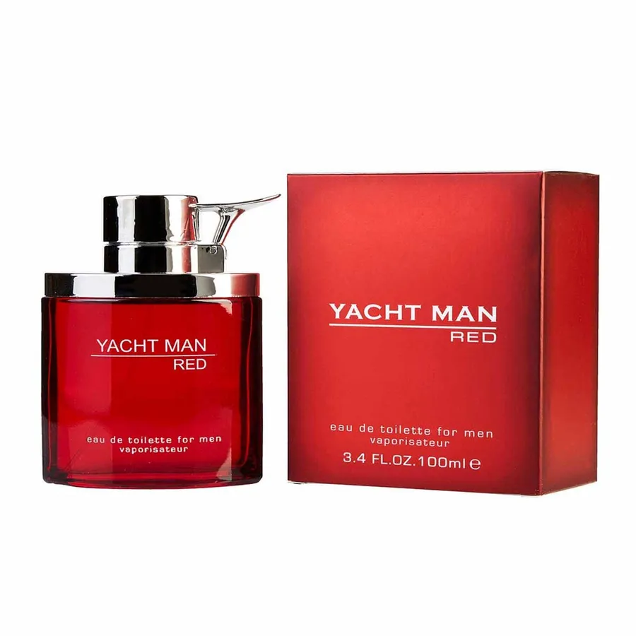 Perfume Red Boxes printed to a custom specification, front view